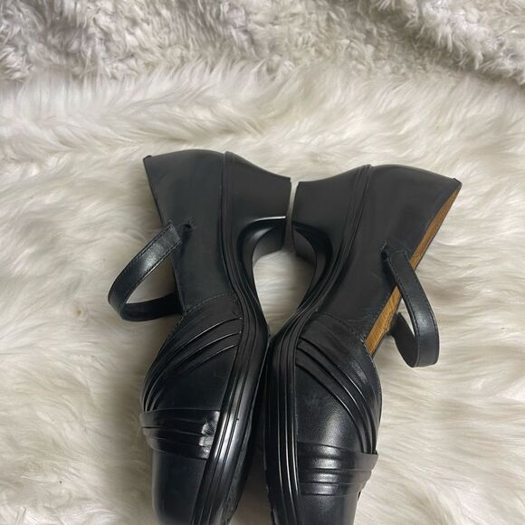 Dr Comfort Cindee Leather Black Mary Jane wedge 2” heels BOA System SZ10W - Picture 7 of 10